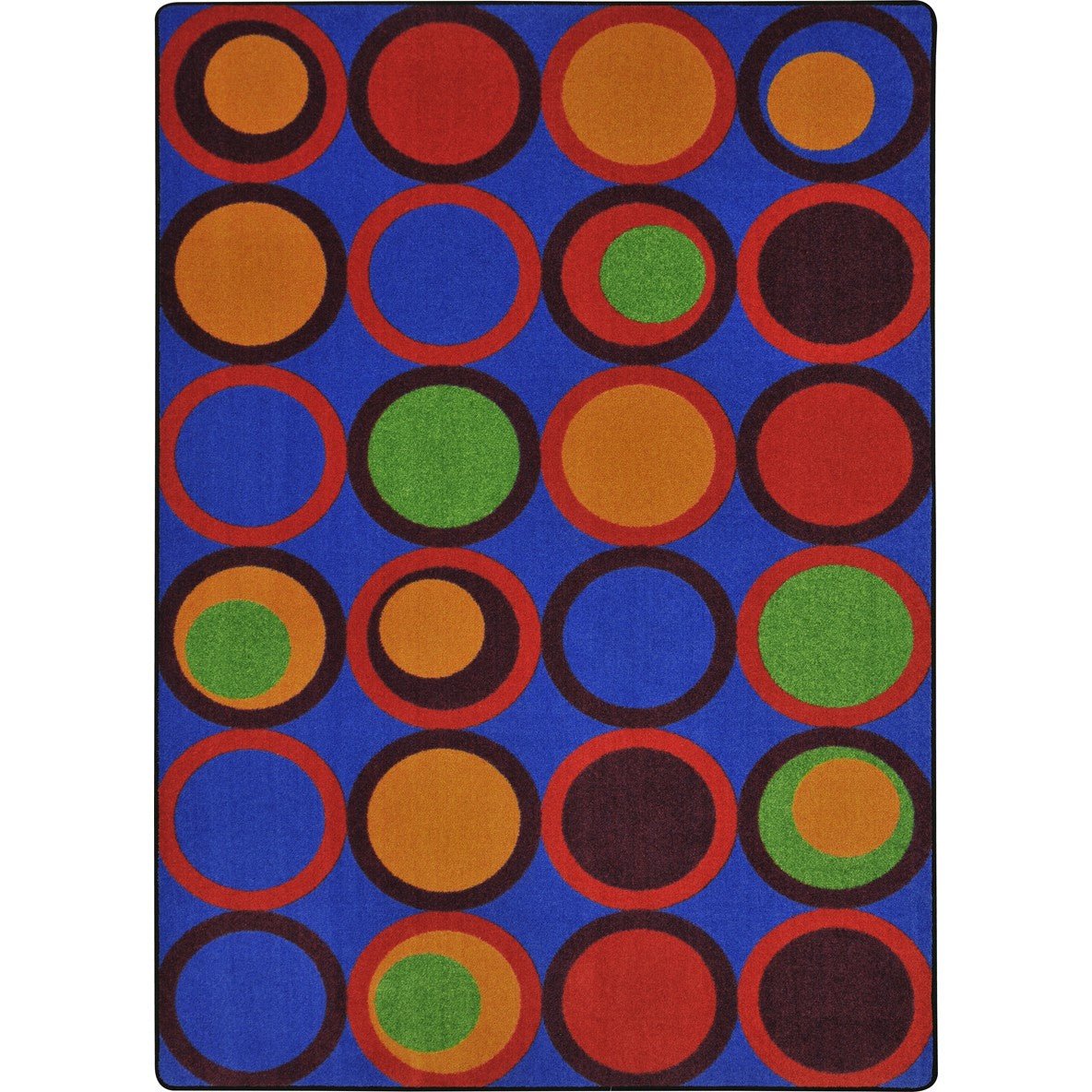 Circle Back Kid Essentials Collection Area Rug for Classrooms and Schools Libraries by Joy Carpets - SchoolOutlet