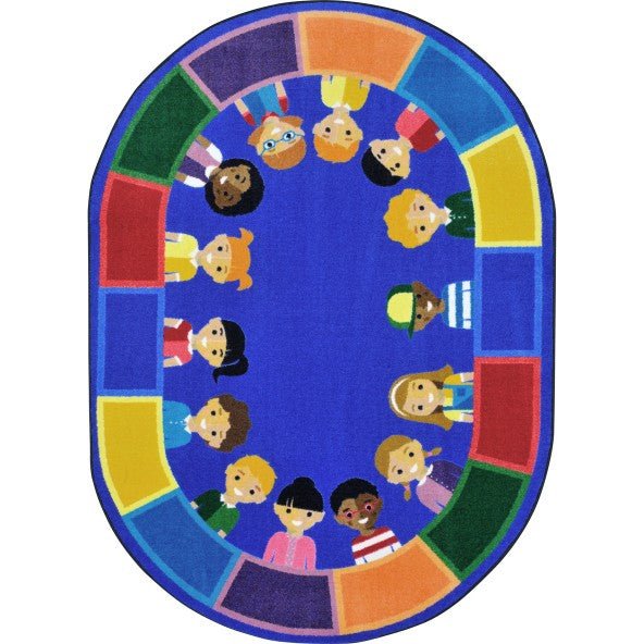 All of Us Together Kid Essentials Collection Area Rug for Classrooms and Schools Libraries by Joy Carpets - SchoolOutlet