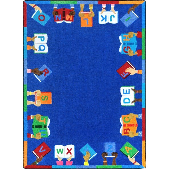Books Are Handy Kid Essentials Collection Area Rug for Classrooms and Schools Libraries by Joy Carpets - SchoolOutlet