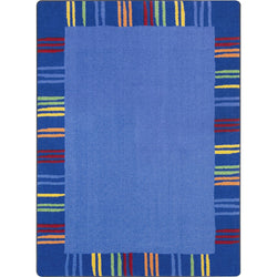 Seeing Stripes Kid Essentials Collection Area Rug for Classrooms and Schools Libraries by Joy Carpets
