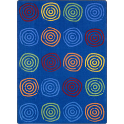 Simply Swirls Kid Essentials Collection Area Rug for Classrooms and Schools Libraries by Joy Carpets