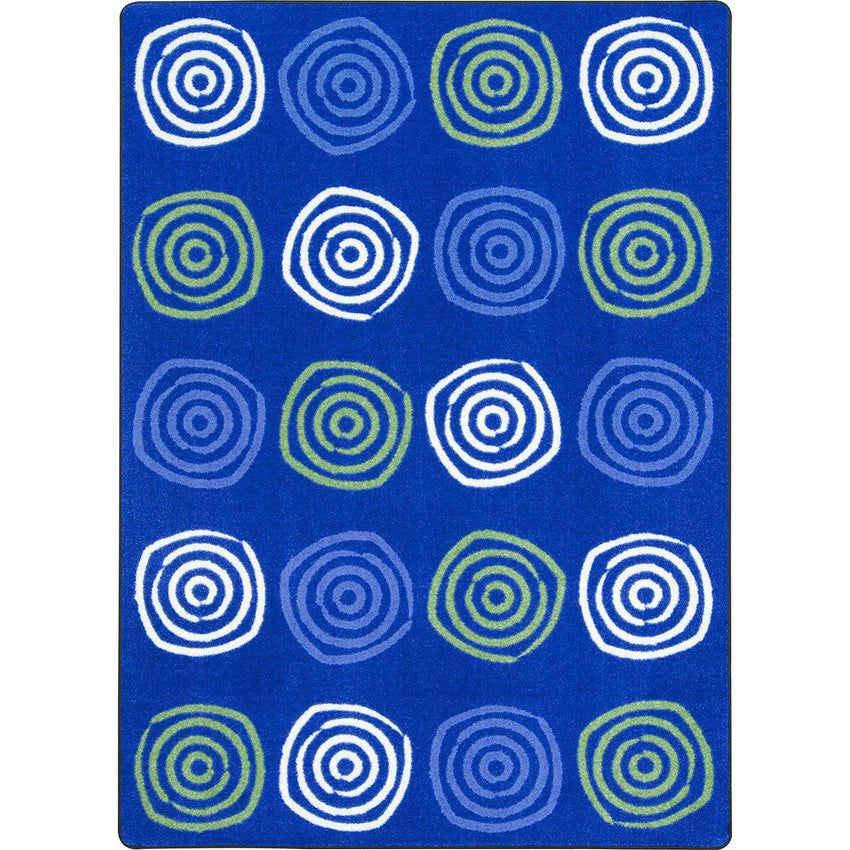 Simply Swirls Kid Essentials Collection Area Rug for Classrooms and Schools Libraries by Joy Carpets - SchoolOutlet