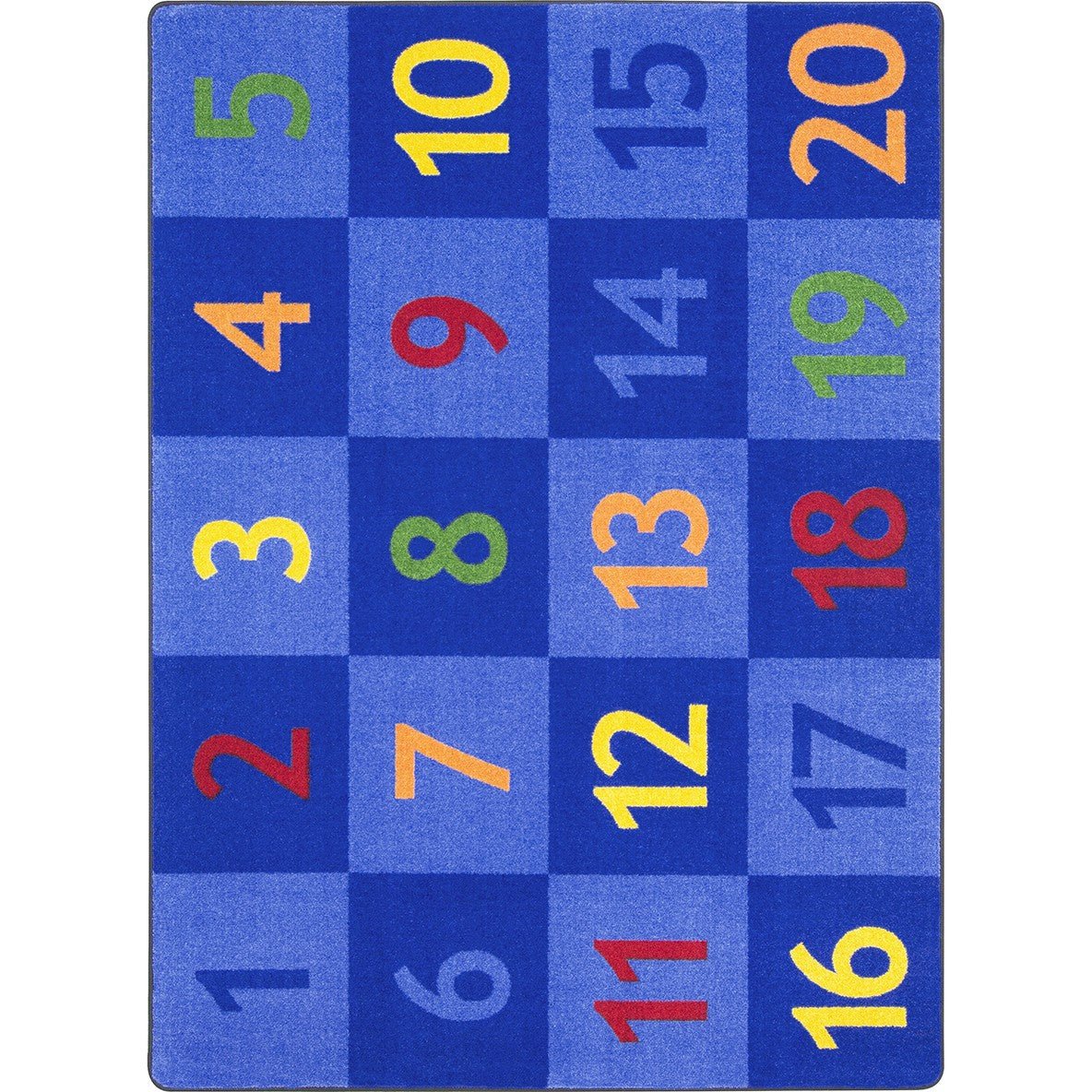 Time to Count Kid Essentials Collection Area Rug for Classrooms and Schools Libraries by Joy Carpets - SchoolOutlet