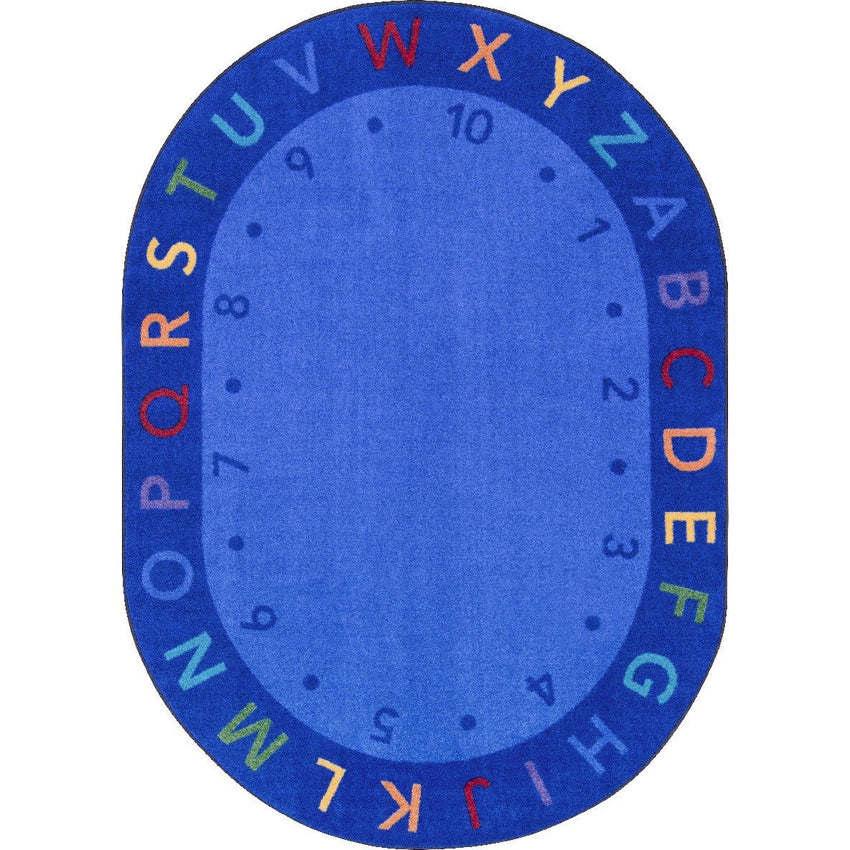 Lively Letters Kid Essentials Collection Area Rug for Classrooms and Schools Libraries by Joy Carpets - SchoolOutlet