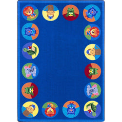 Animal Readers Kid Essentials Collection Area Rug for Classrooms and Schools Libraries by Joy Carpets