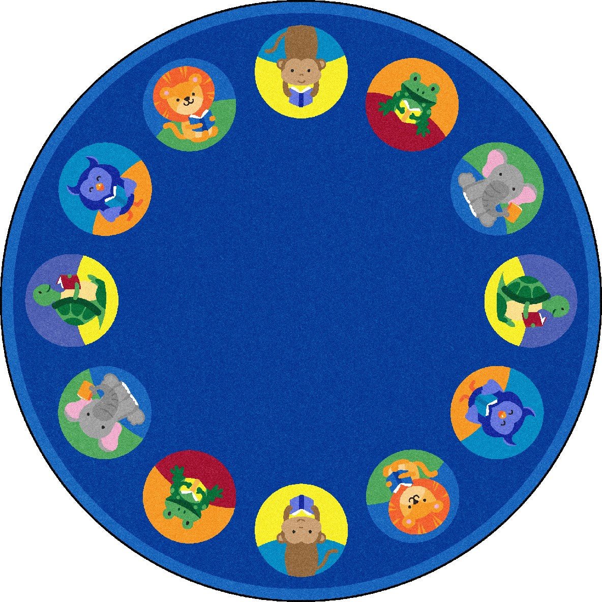 Animal Readers Kid Essentials Collection Area Rug for Classrooms and Schools Libraries by Joy Carpets - SchoolOutlet