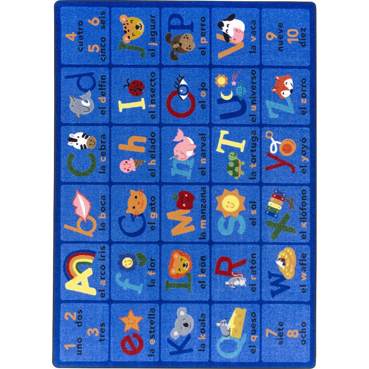 La Fonica Kid Essentials Collection Area Rug for Classrooms and Schools Libraries by Joy Carpets - SchoolOutlet