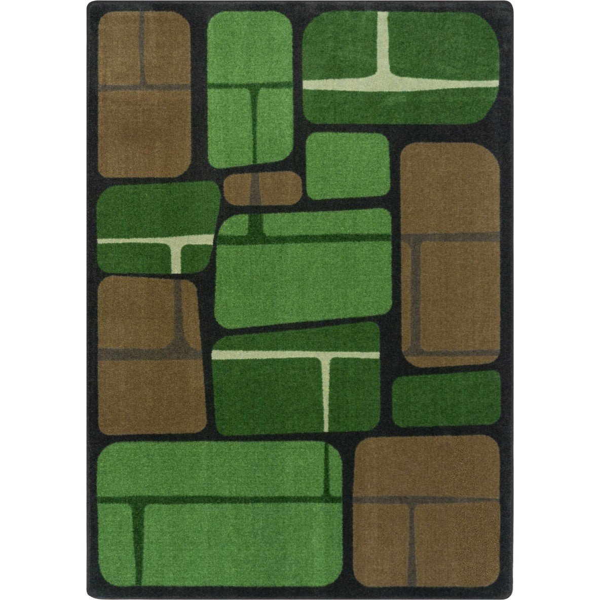 BioStones Kid Essentials Collection Area Rug for Classrooms and Schools Libraries by Joy Carpets - SchoolOutlet