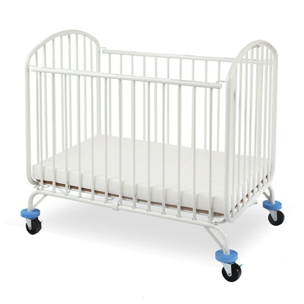 L.A. Baby Folding Arched Mini/Portable Crib - 3" Mattress Included (LAB-CS-72) - SchoolOutlet