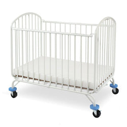 L.A. Baby Folding Arched Mini/Portable Crib - 3" Mattress Included (LAB-CS-72)