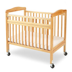Child Care Evacuation Crib with Arched Window, Swing Gate - Mattress Included by LA Baby (L.A. Baby 530)