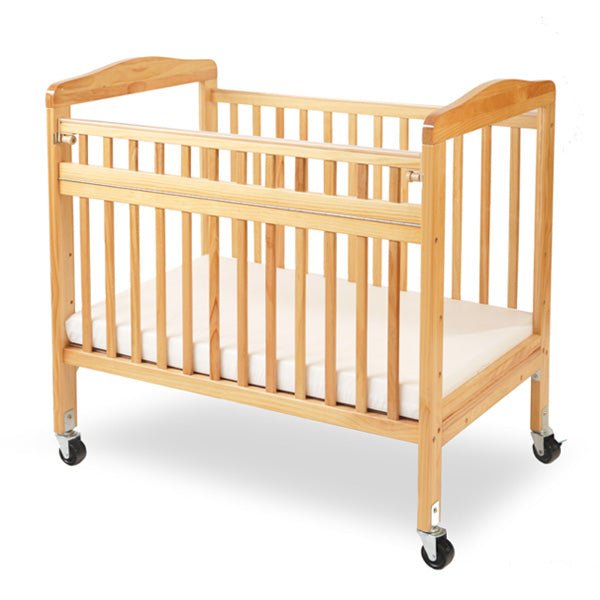 Child Care Evacuation Crib with Arched Window, Swing Gate - Mattress Included by LA Baby (L.A. Baby 530) - SchoolOutlet