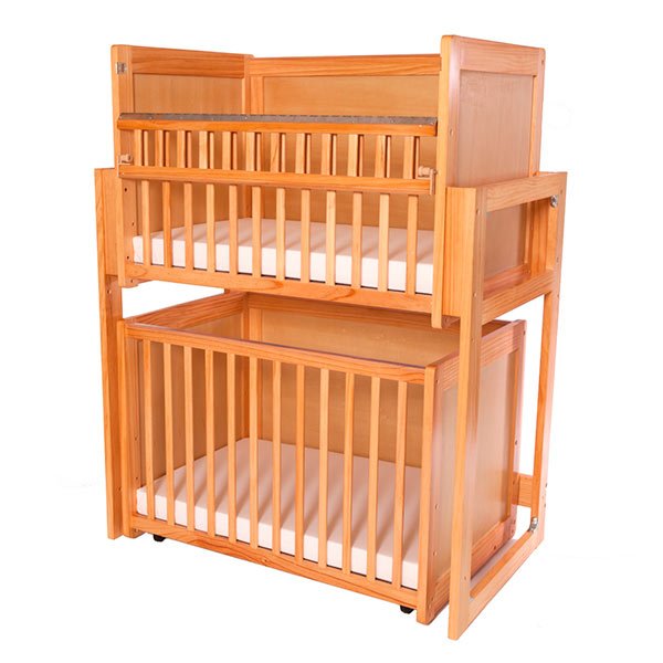 L.A. Baby Modular Crib System - Double Crib - Solid End Panels - SchoolOutlet