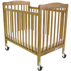 L.A. Baby The Pocket Crib-Mini - Portable Folding Wood Crib - Mattress Included with free Nylon Cover (LAB-CW-888A)