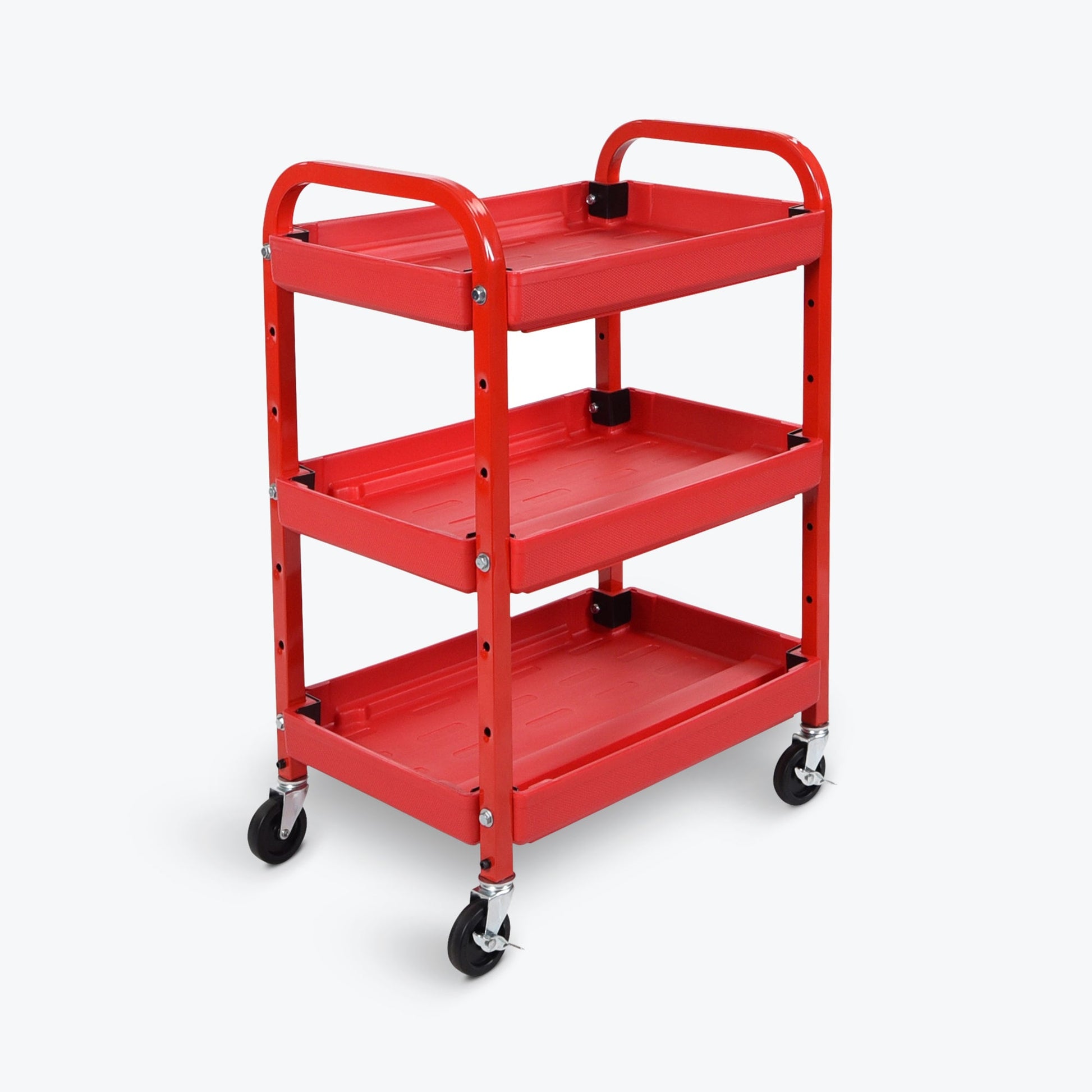 Luxor ATC332 - Utility Cart Three Shelf Adjustable - SchoolOutlet