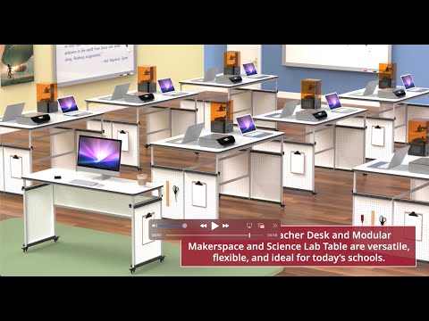 Luxor Modular Makerspace and Science Lab Table (LUX-DTTB001) - SchoolOutlet
