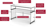 Luxor Modular Teacher Desk (LUX-DTTB002) - SchoolOutlet