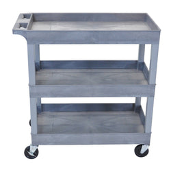 Luxor E Series EC111 - Tub Cart 3 Shelves -  35"W x 36"H