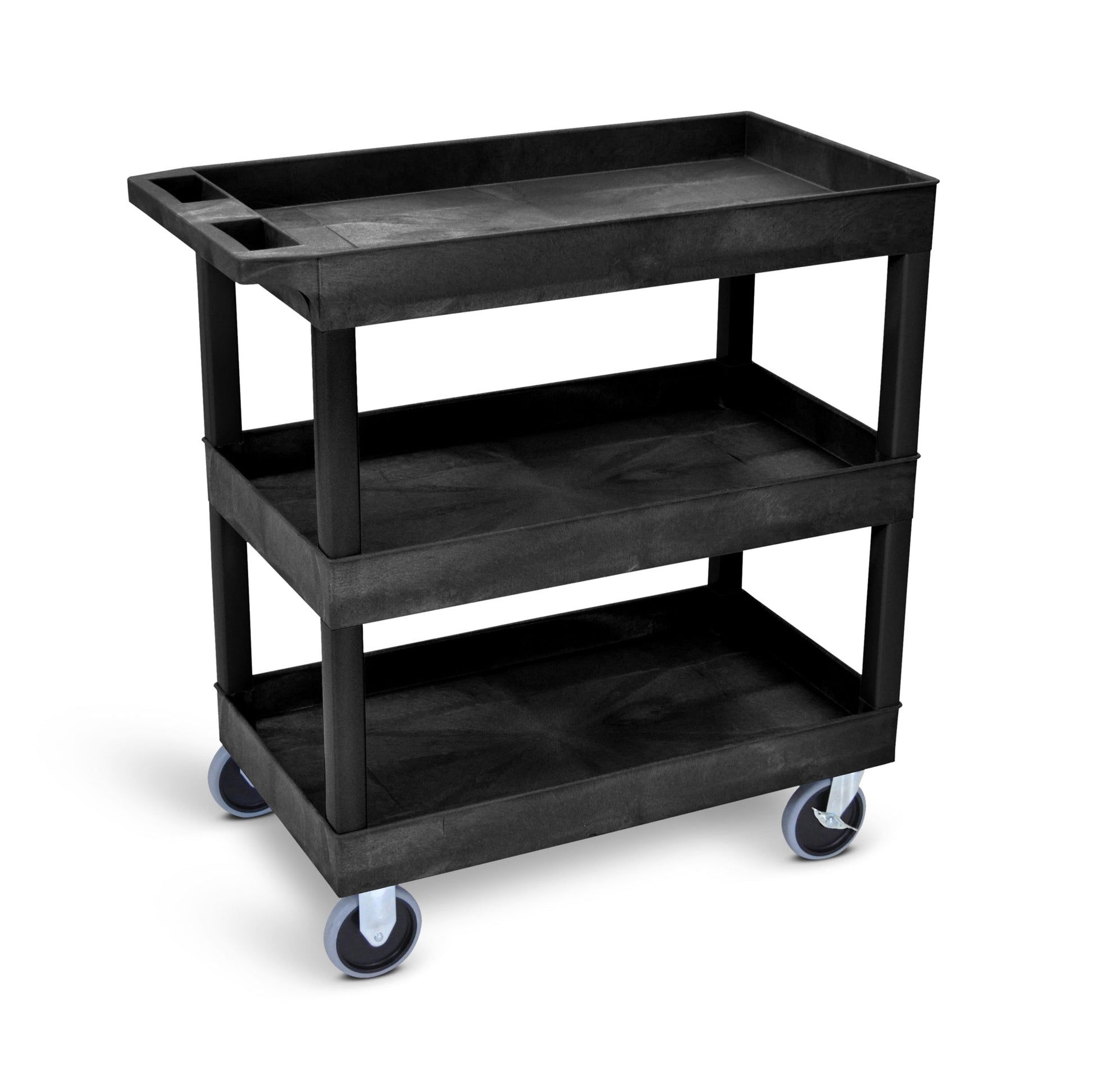 Luxor E Series EC111HD - Tub Cart 3 Shelves HD Model - 35"W x 37"H - SchoolOutlet