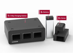 Luxor KBEP-3B3C3 Light Use Bundle - KwikBoost EdgePower Desktop Charging Station System  (KBEP-3B3C3)