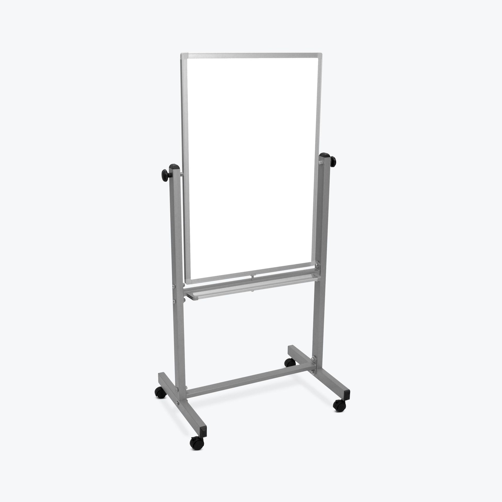 24"W x 36"H Mobile Whiteboard - Double-sided Magnetic dry erase markerboard - Luxor L270 - SchoolOutlet