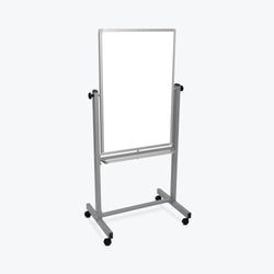 24"W x 36"H Mobile Whiteboard - Double-sided Magnetic dry erase markerboard - Luxor L270
