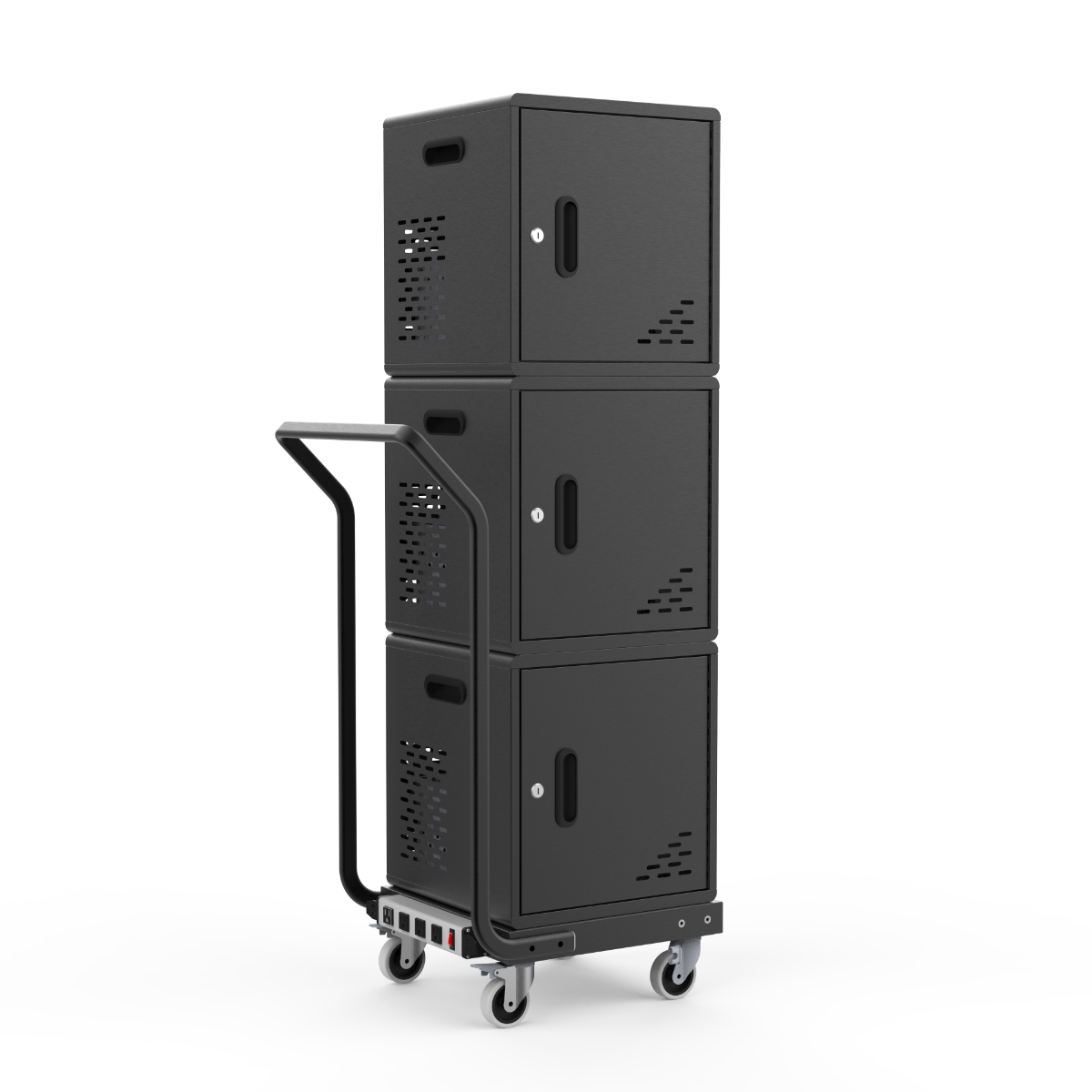 Luxor LLMC30SP 30-Device Modular Charging Cart - Locking Charging Station for iPad, Tablets, Chromebooks and thin Laptops, Assembled - SchoolOutlet