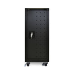 16-Bay Tablet Chromebook Charging Cart, Black for Chromebook, Tablets, IPads, Laptops (less than 1