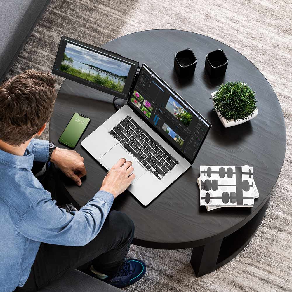 Luxor SideTrak Swivel Pro HD 13.3" Attachable Portable Monitor (Luxor LUX-LTTL131) - SchoolOutlet