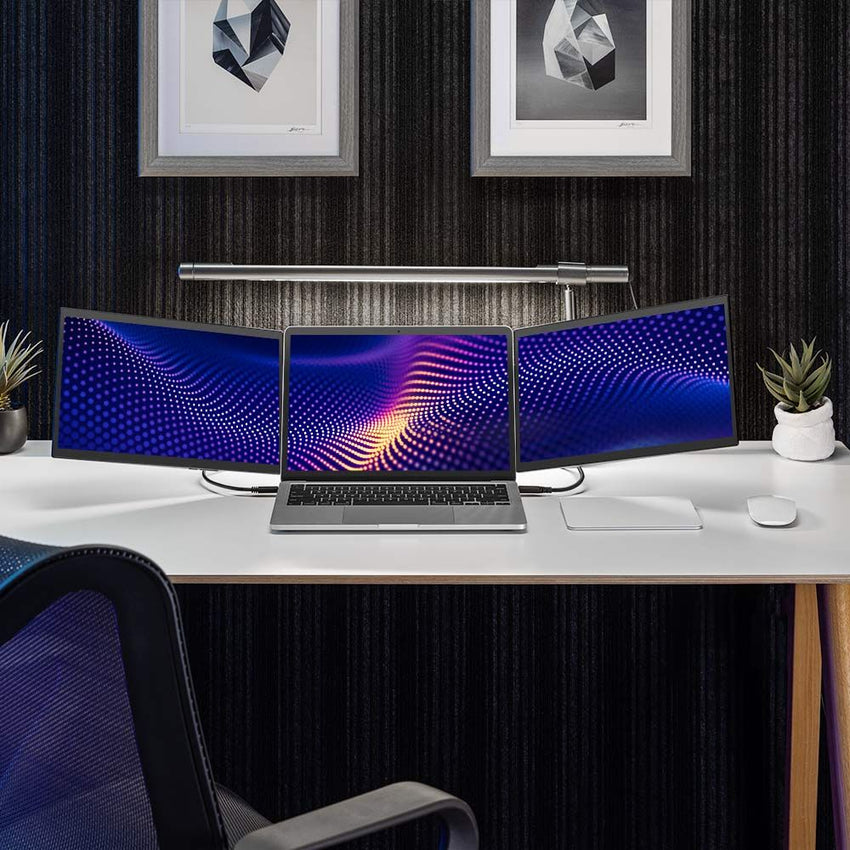 Luxor SideTrak Swivel Pro HD Triple 13.3" Attachable Portable Monitor (Luxor LUX-LTTL132) - SchoolOutlet