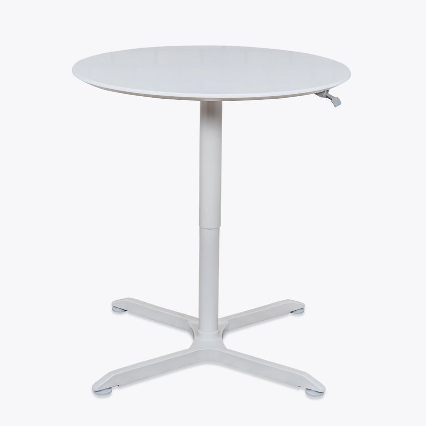 Luxor LX-PNADJ-32RD - 32" Pneumatic Height Adjustable Round Caffee Table (LUX-LX-PNADJ-32RD) - SchoolOutlet