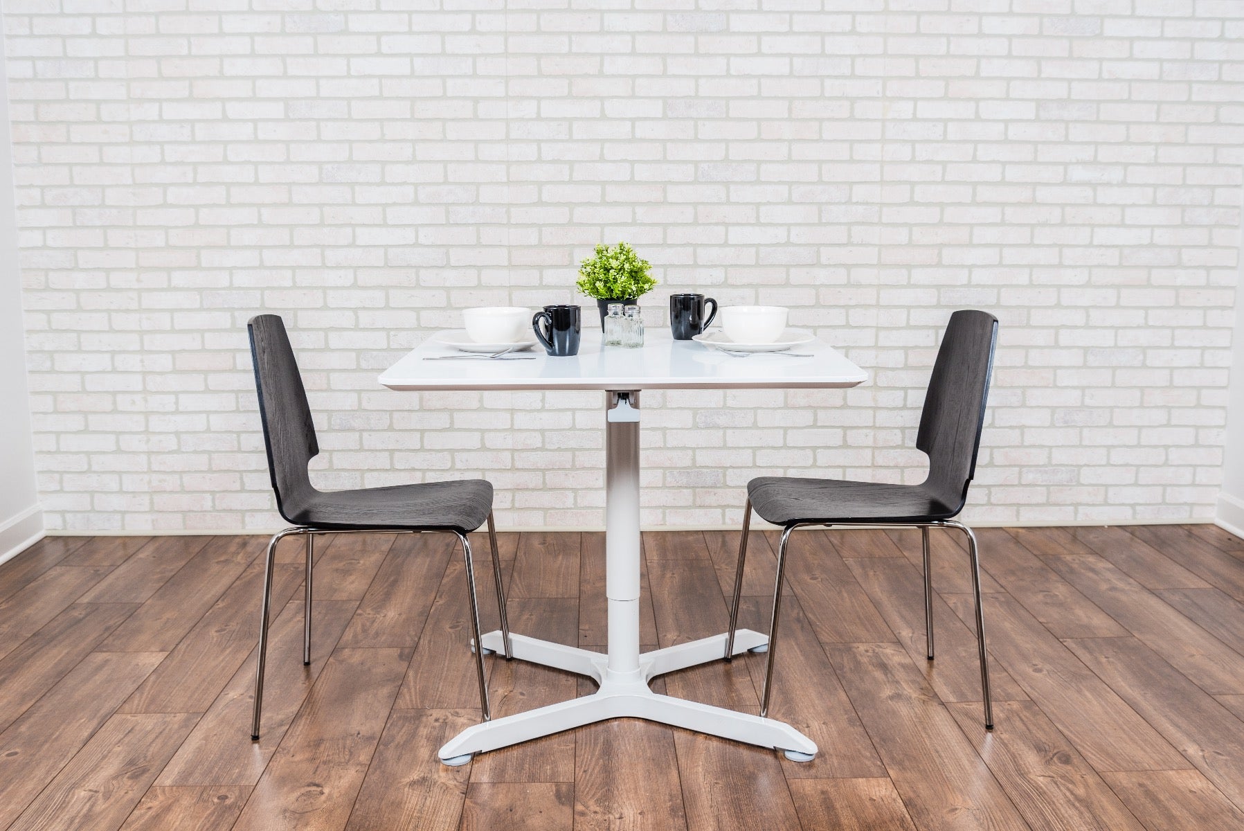 Luxor LX-PNADJ-32SQ - 32" Pneumatic Height Adjustable Square Caffee Table (LUX-LX-PNADJ-32SQ) - SchoolOutlet