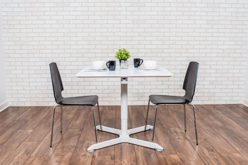 Luxor LX-PNADJ-32SQ - 32" Pneumatic Height Adjustable Square Caffee Table (LUX-LX-PNADJ-32SQ) - SchoolOutlet