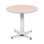 Luxor LX-PNADJ-ROUND Pneumatic Adjustable Round Pedestal Table (Luxor LX-PNADJ-ROUND) - SchoolOutlet