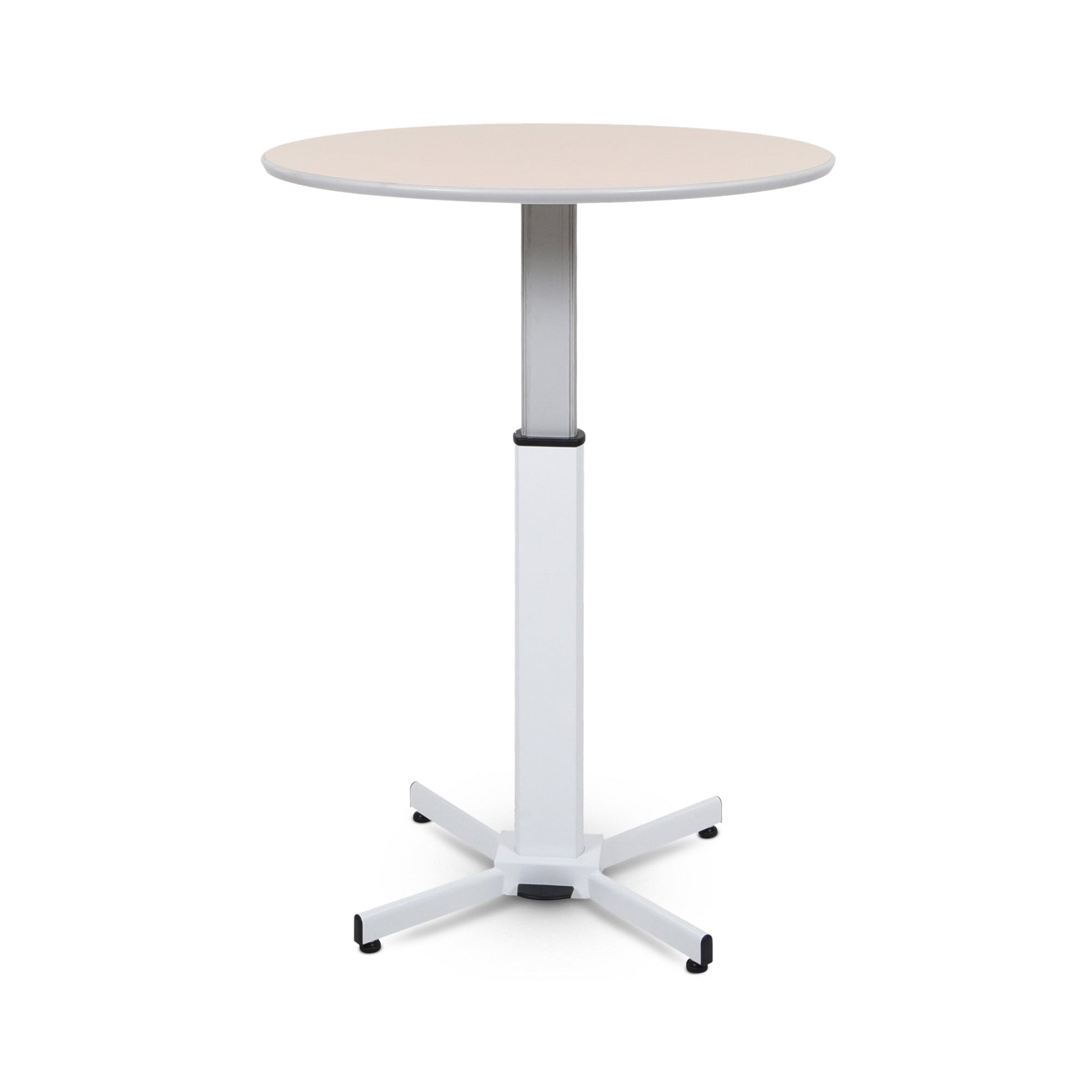 Luxor LX-PNADJ-ROUND Pneumatic Adjustable Round Pedestal Table (Luxor LX-PNADJ-ROUND) - SchoolOutlet