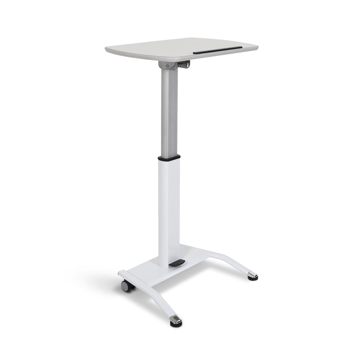 Luxor LX-PNADJ-WH Pneumatic Height Adjustable Lectern (Luxor LX-PNADJ-WH) - SchoolOutlet