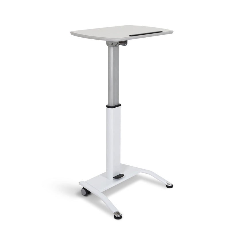 Luxor LX-PNADJ-WH Pneumatic Height Adjustable Lectern (Luxor LX-PNADJ-WH) - SchoolOutlet