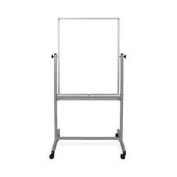 30"W x 40"H Mobile Whiteboard - Double-sided Magnetic dry erase markerboard - Luxor MB3040WW