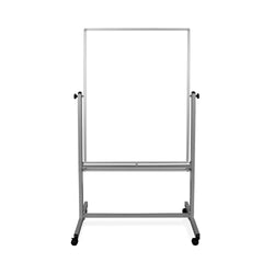 36"W x 48"H Mobile Whiteboard - Double-sided Magnetic dry erase markerboard - Luxor MB3648WW