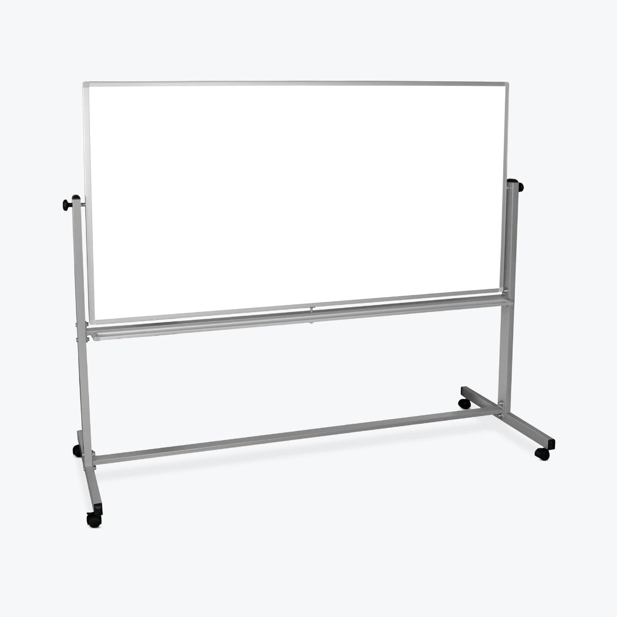 Mobile Whiteboard Magnetic, Reversible Dry Erase Markerboard - 72"W x 40"H - SchoolOutlet