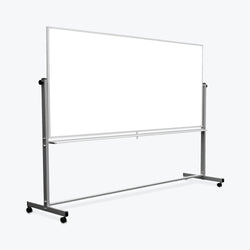 96"W x 40"H Mobile Whiteboard - Double-sided Magnetic dry erase markerboard - Luxor MB9640WW