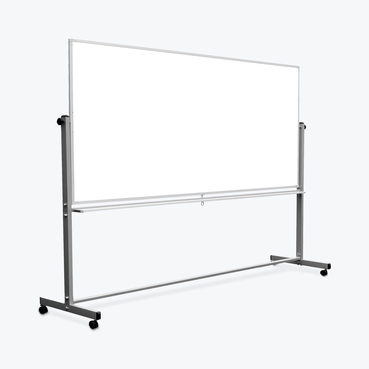 Mobile Whiteboard Magnetic, Reversible Dry Erase Markerboard - 96"W x 40"H - SchoolOutlet