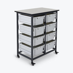 Luxor Mobile Bin Storage Unit  (LUX-MBS-DR-8L)