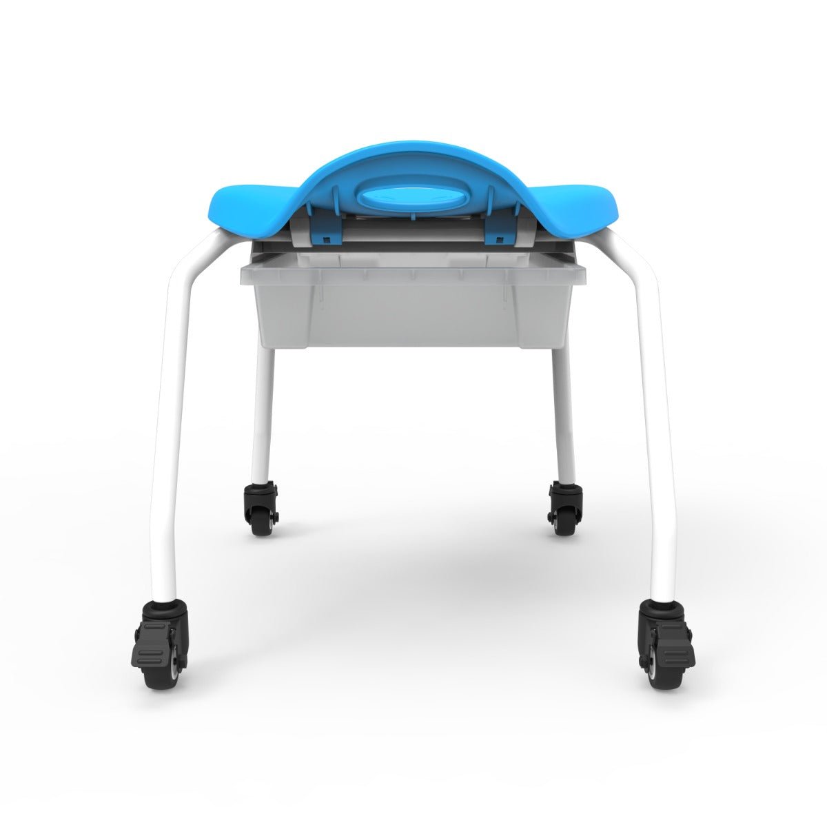 Luxor MBS-STOOL-1 - Stackable Classroom Stool with Wheels and Storage (LUX-MBS-STOOL-1) - SchoolOutlet