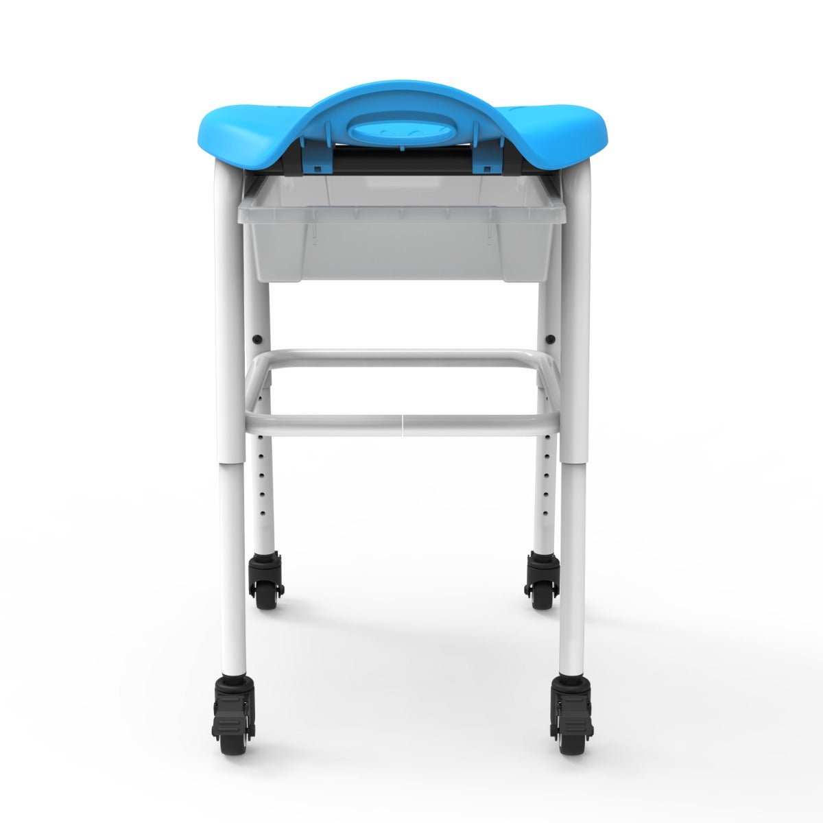 Luxor MBS-STOOL-2 - Adjustable-Height Stackable Classroom Stool with Wheels and Storage (LUX-MBS-STOOL-2) - SchoolOutlet