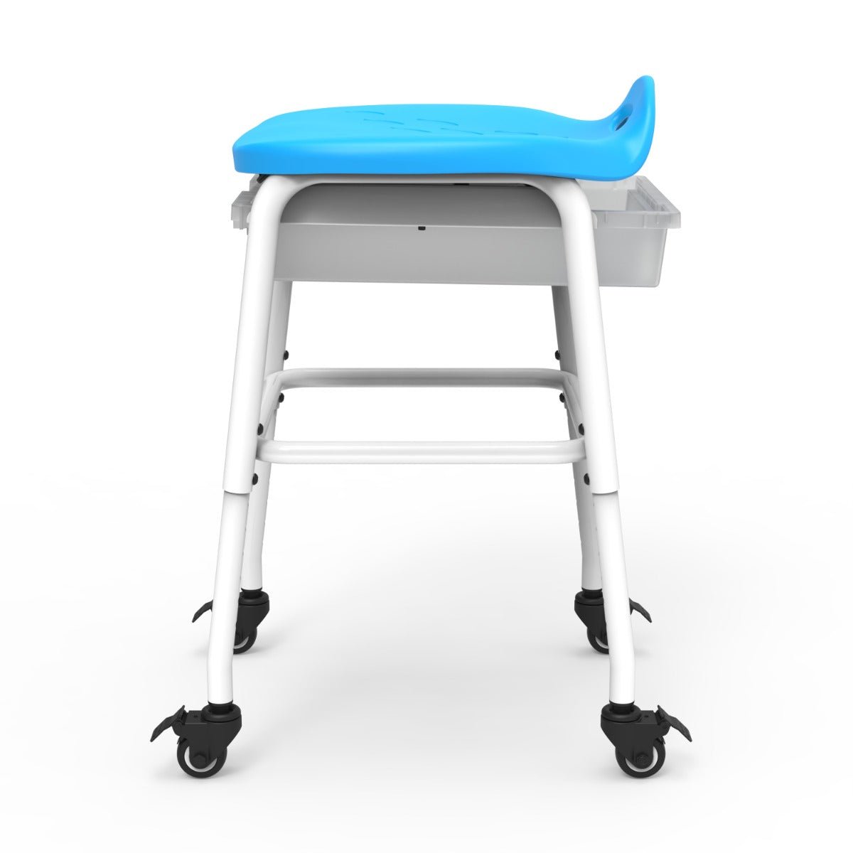 Luxor MBS-STOOL-2 - Adjustable-Height Stackable Classroom Stool with Wheels and Storage (LUX-MBS-STOOL-2) - SchoolOutlet