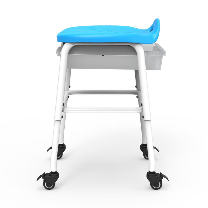 Luxor MBS-STOOL-2 - Adjustable-Height Stackable Classroom Stool with Wheels and Storage (LUX-MBS-STOOL-2) - SchoolOutlet