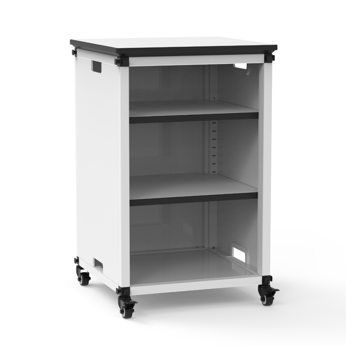 Luxor Modular Classroom Bookshelf - Narrow Module with Casters and Tabletop (LUX-MBSCB01) - SchoolOutlet