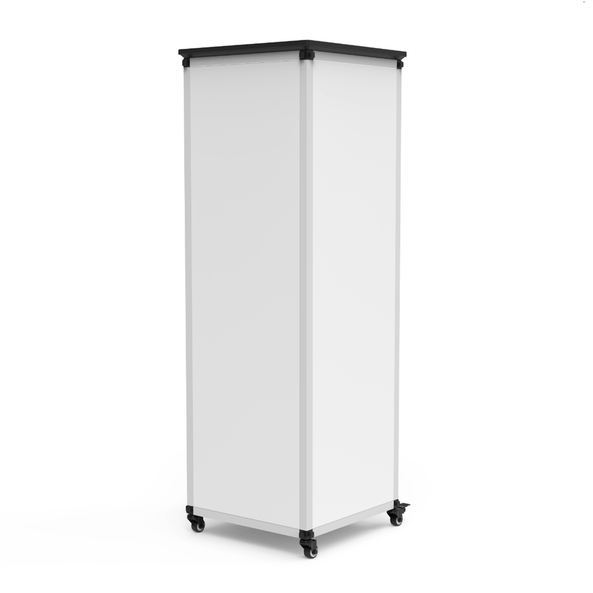 Luxor Modular Teacher Storage Cabinet - Narrow/Tall Module with Casters and Tabletop (LUX-MBSCB05) - SchoolOutlet