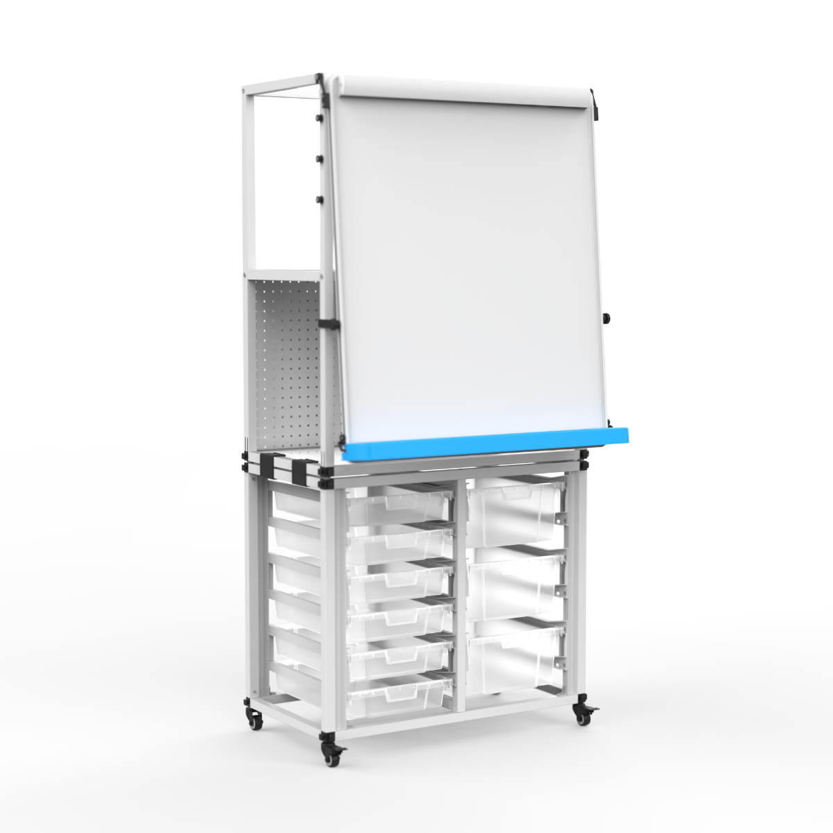 Luxor Modular Teacher Easel with Storage (Luxor LUX-MBSRWSTN) - SchoolOutlet